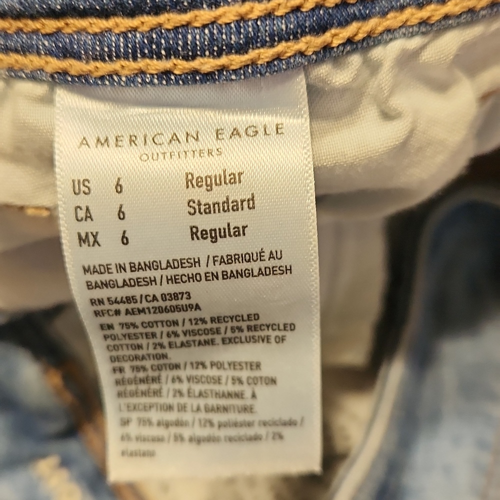 American eagle kick boot Next level stretch Women's Jeans Size 6 regular - Picture 6 of 6